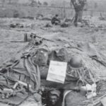 5307-GALAHAD-Walawbum-1945-(EUCMH)-018-The Marauders’ defensive positions at the Myitkyina airstrip in July 1944 needed to be deep and secure to protect against the daily pounding by Japanese 157mm artillery.