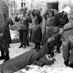 Germans surrender during the Battle of the Bulge
