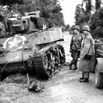 The Stuart Tank at the Dead’s Man Corner June 1944-scaled