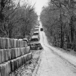 Gasoline-Dump 400.000 Jerrycans of the road going from Francorchamps to Stavelot (Haute Levée)