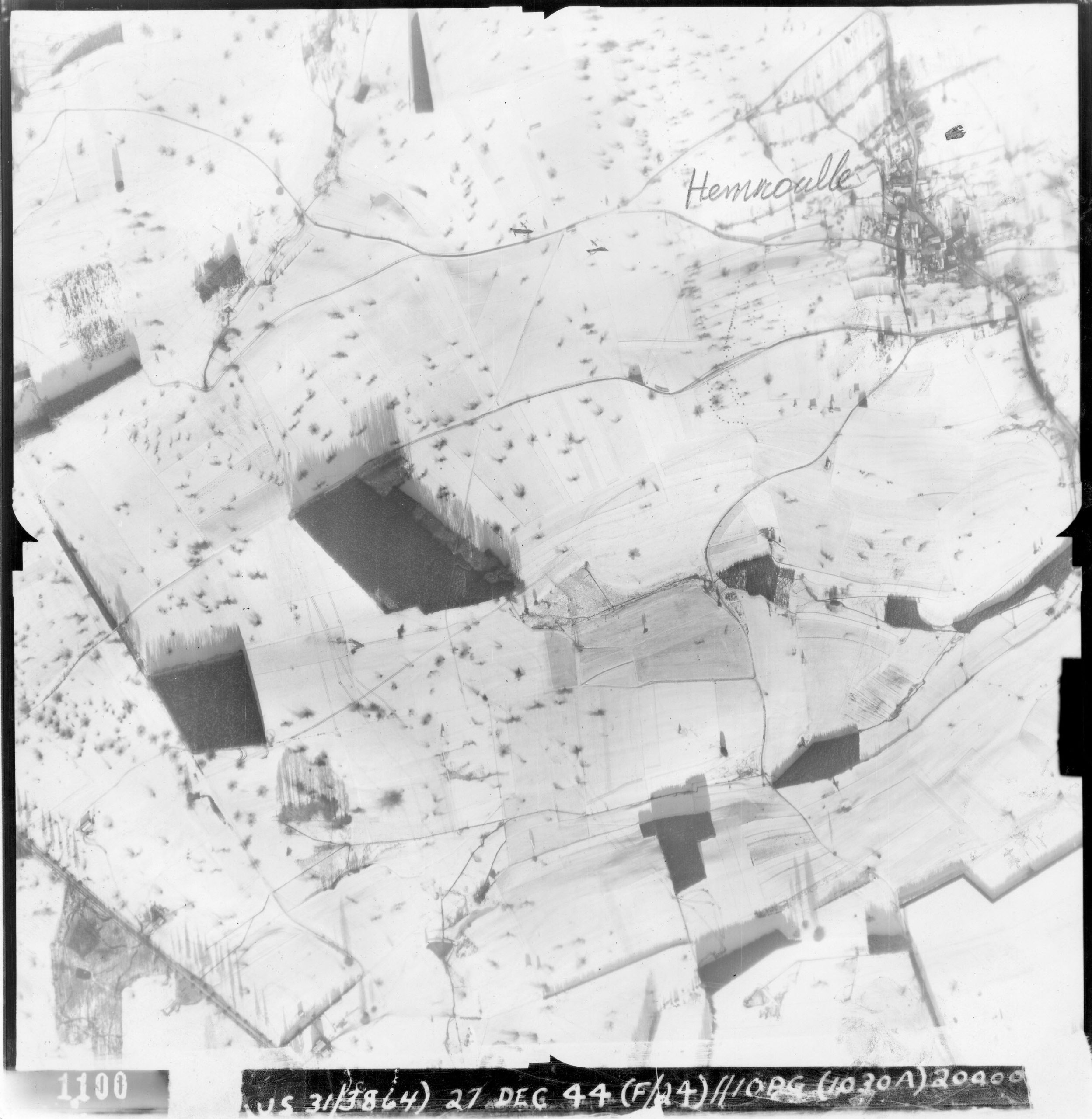 Battle of the Bulge Aerial Map 1944