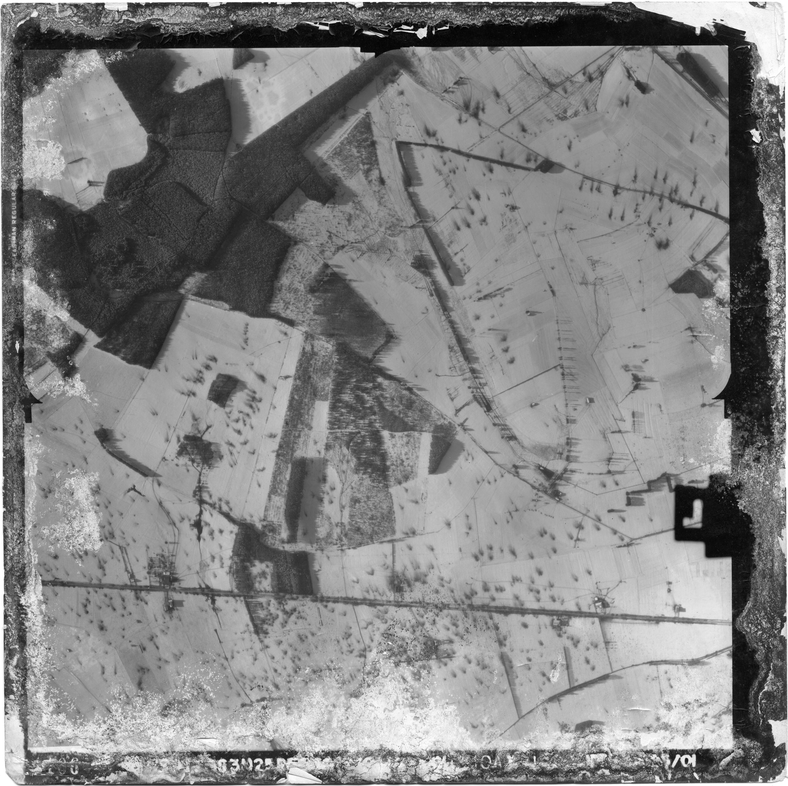 Battle of the Bulge Aerial Map 1944