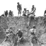 Members of US 89th Infantry Division in training, Camp Carson, Colorado, United States, 1943