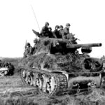 7th Armored M-4 patroling the area