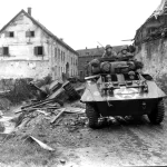 M8 greyhound passes knocked out Stug 3