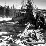 Captured Pak 40 anti-tank gun, 1944