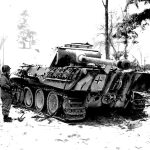 Destroyed Mark V Panther – Winter 1944