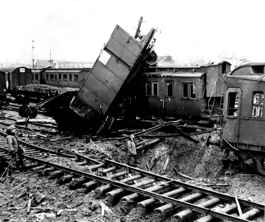 Railroad Destroyed in Cologne