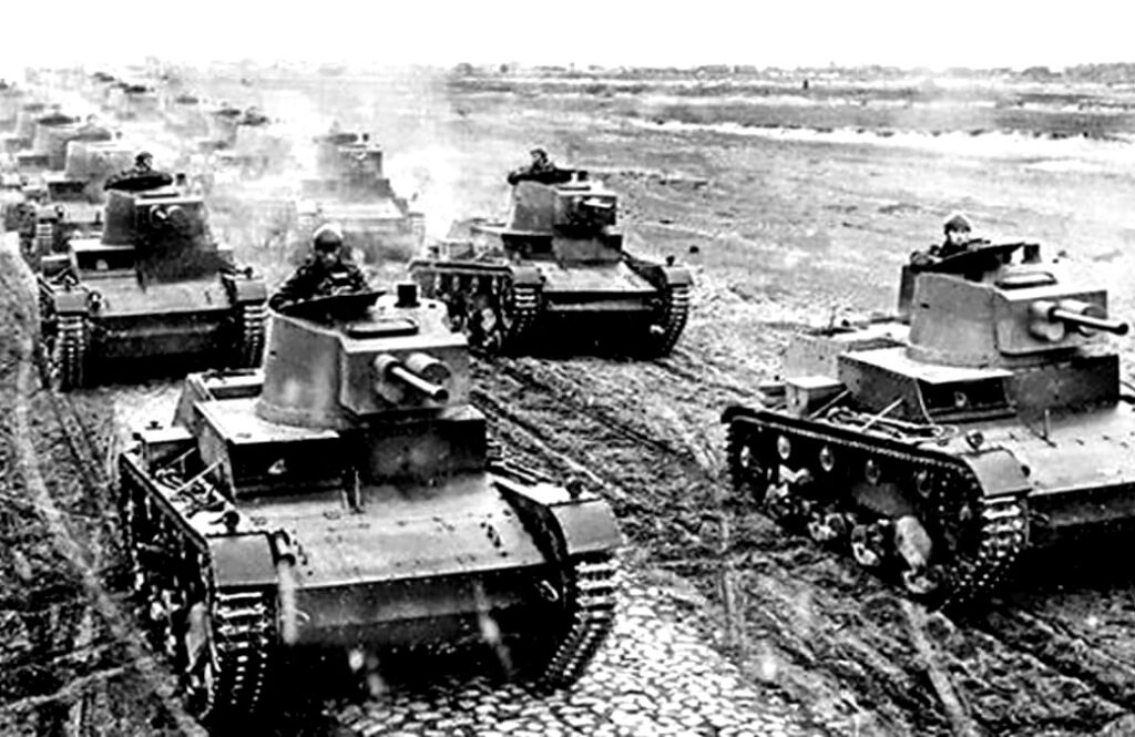 German Armored Part of a Blitzkrieg