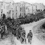 German prisoners going to American railroad trains – 1918-(scalled)