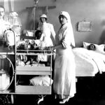 Cart used for dressings. American Military Hospital No. 1