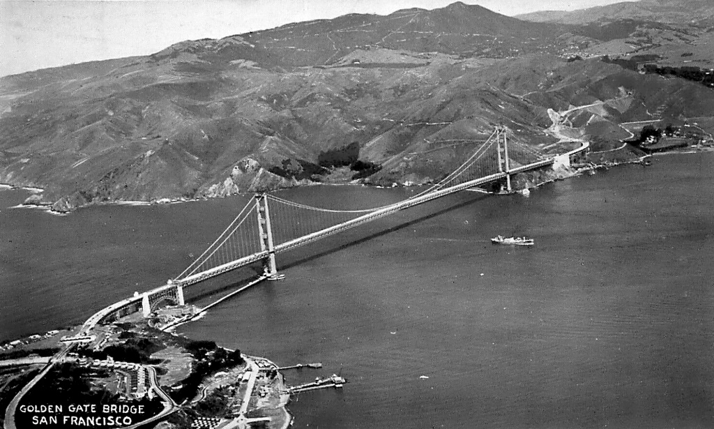 Golden Gate Bridge St Francisco 1943 Golden Gate Bridge St Francisco 1943