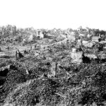 Destroyed French town, World War I