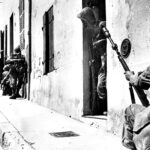 French troops from Algeria assisted in the clearing of German resistance