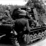 Illustration – German Troops and Armor reacting to an attack