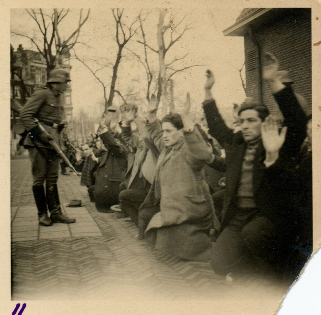 Amsterdam (Holland) on the 22 and 23 February, two raids took place in which almost 400 Jewish men were arrested and deported. 387 of them were killed, and only two survived