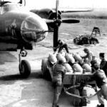 England – Loading 250 Kg GP Bombs into a B-26 – 322-BG