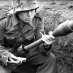 Panzerschreck Round ready to be fired when inserted in the Launcher