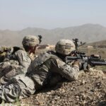 U.S. Army soldiers on security duty in Paktīkā province, Afghanistan, 2010