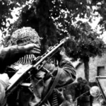 Fallschirmjäger with MG42. Normandy, Summer 1944