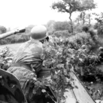 Normandy-1944- Fallschirmjäger moving to their assembling area