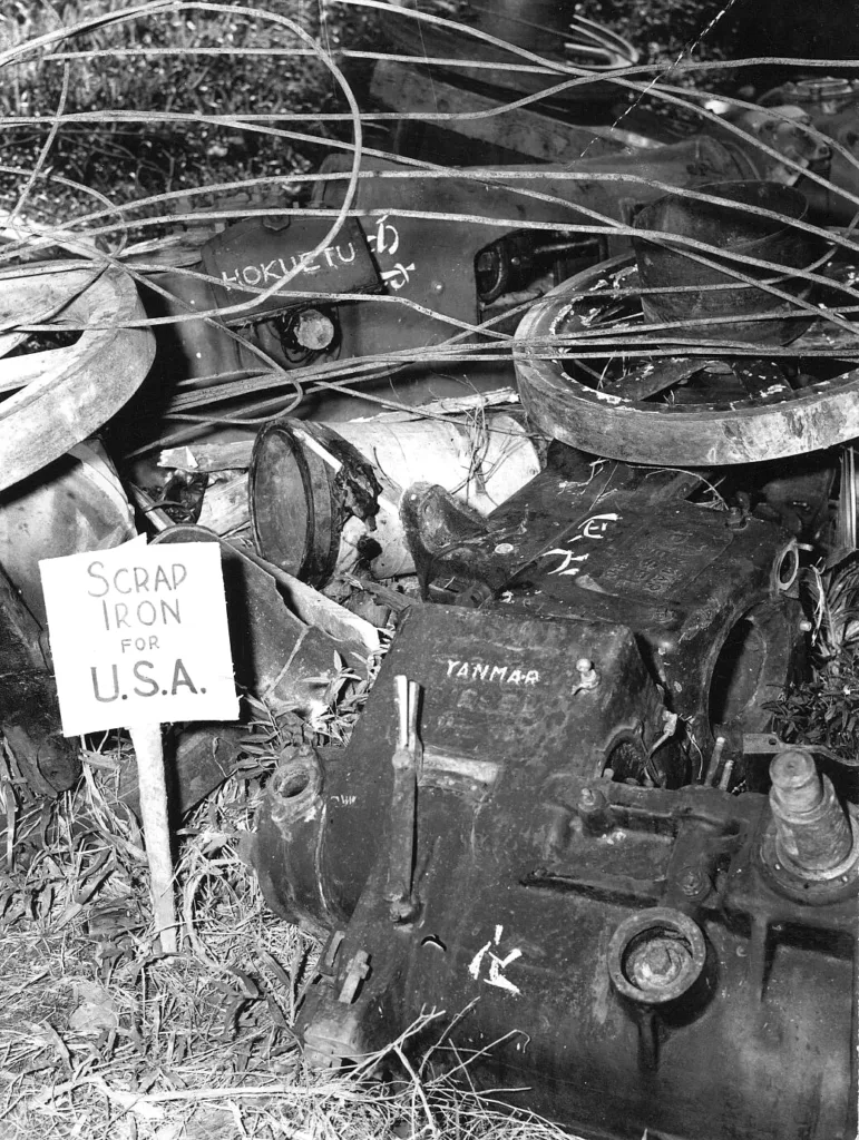 Destroyed Japanese Tank Okinawa 1945 (NARA)