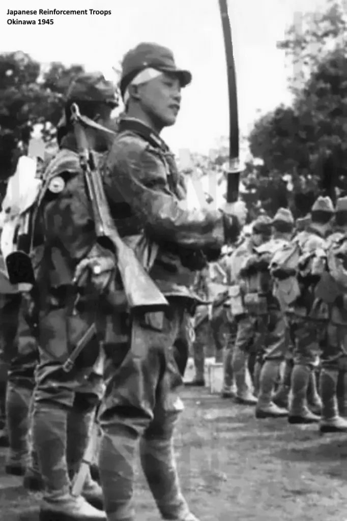Japanese Reinforcement Troops - Okinawa 1945