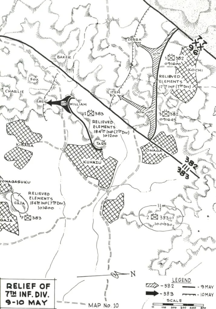 Map 10 May 1945 Okinawa