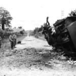 a5AD-EUCMH2022015-collage-16-79th-Infantry-Division-M8-Greyhound-Destroyed-By-Mine-La-Haye-Du-Puits-France