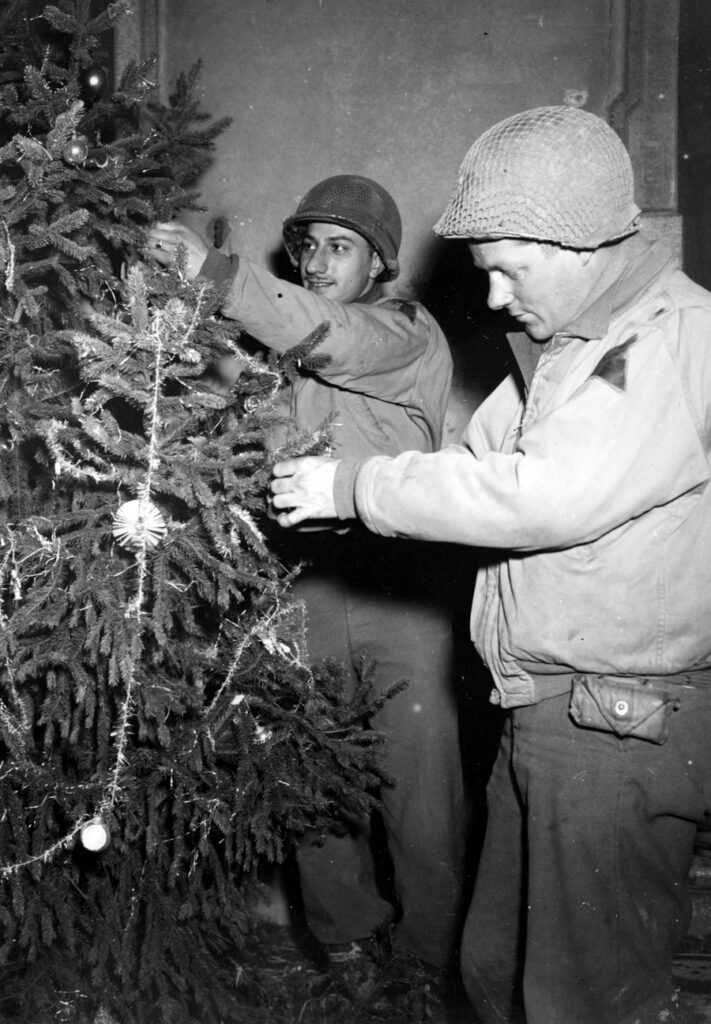 Christmas in combat line December 1944