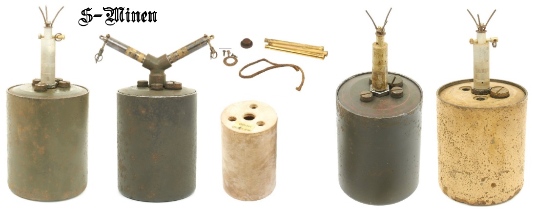 German AP S Mines (Bouncing Betty) as used during the Battle of the Bulge