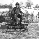 Pvt Joseph Locke (Baker Co 517-PIR) near Henumont January 1945