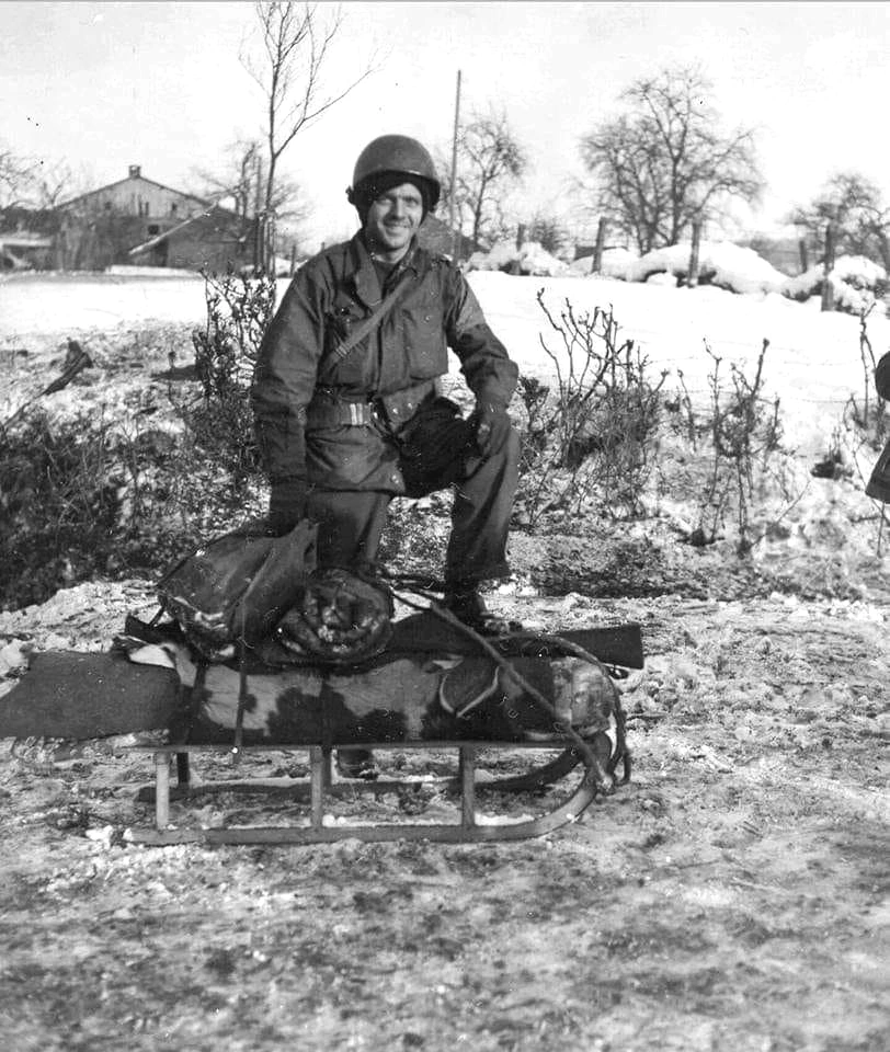 Pvt-Joseph-Locke-Baker-Co-517-PIR-near-Henumont-January-1945
