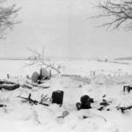 US cal .50 HMG Position Battle of the Bulge January 1945 (Illustration)