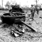 Destroyed M-4 Sherman in Normandy June 1944