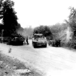 M-10 TD – (702-TDB) and an M-40 Sherman743-TB) note Culin-Hedgerow-Cutter (Normandy)