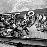 US Coast Guard LCP evacuated casualties from the D-Day invasion beaches in Normandy