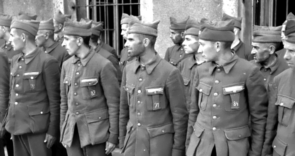 Prisoners in Breendonk - Roll Call