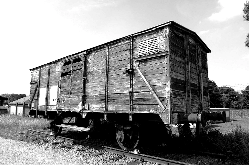 Transport to the end - Railroad car used to load the prisoners to be send to Germany (Photo Sam O) Transport to the end - Railroad car used to load the prisoners to be send to Germany (Photo Sam O)