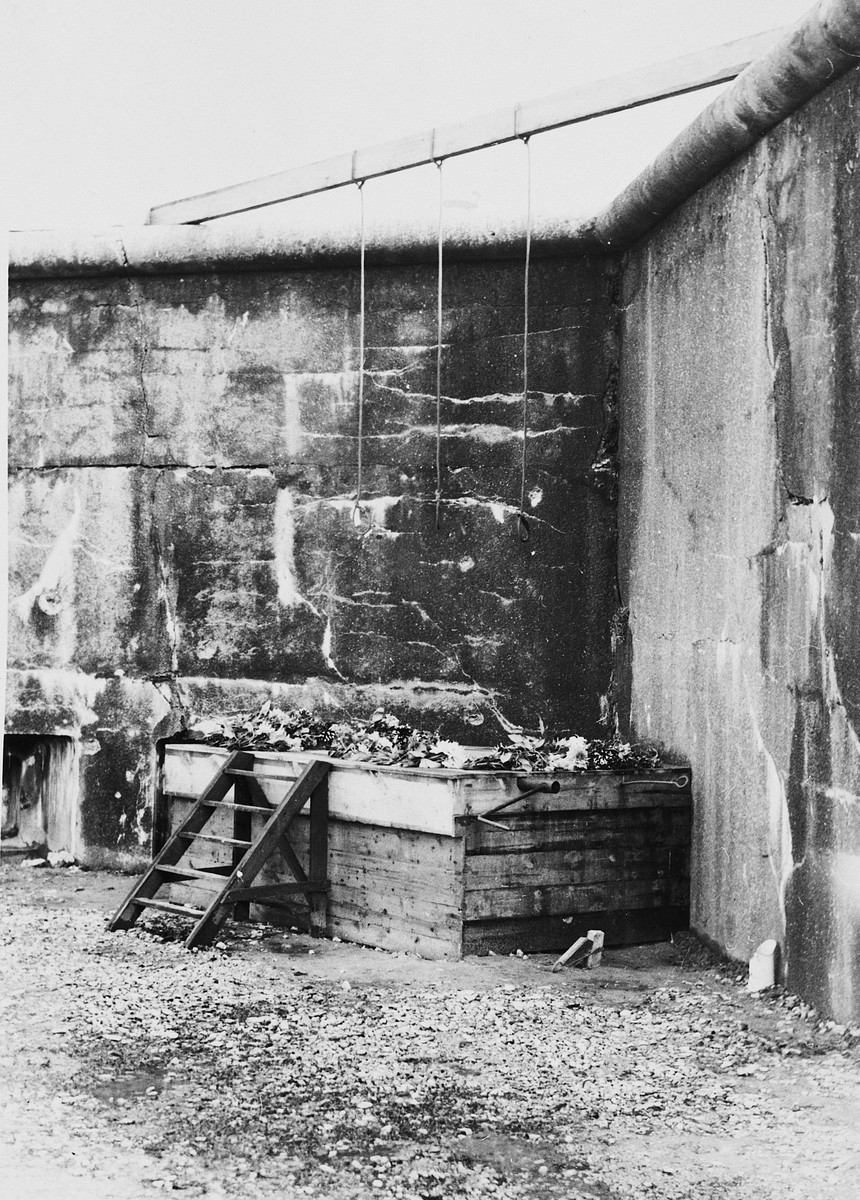 View of the gallows in the Breendonk concentration camp