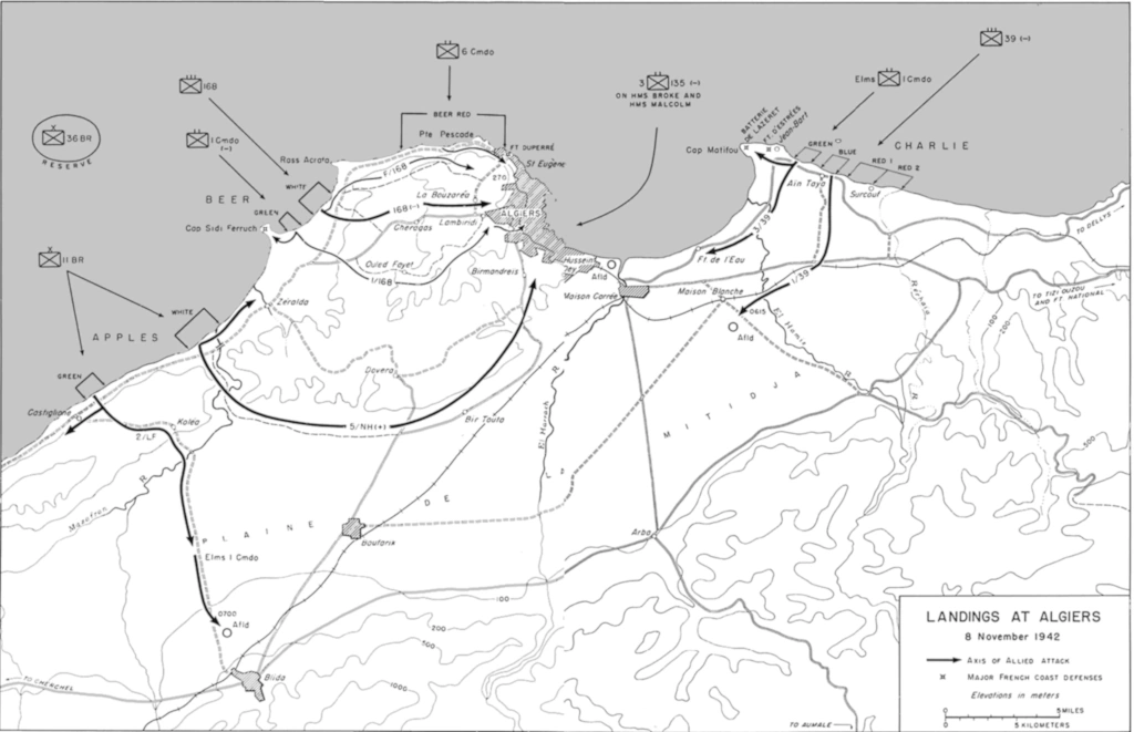 Map-Algier-Torch 1942 Map-Algier-Torch 1942