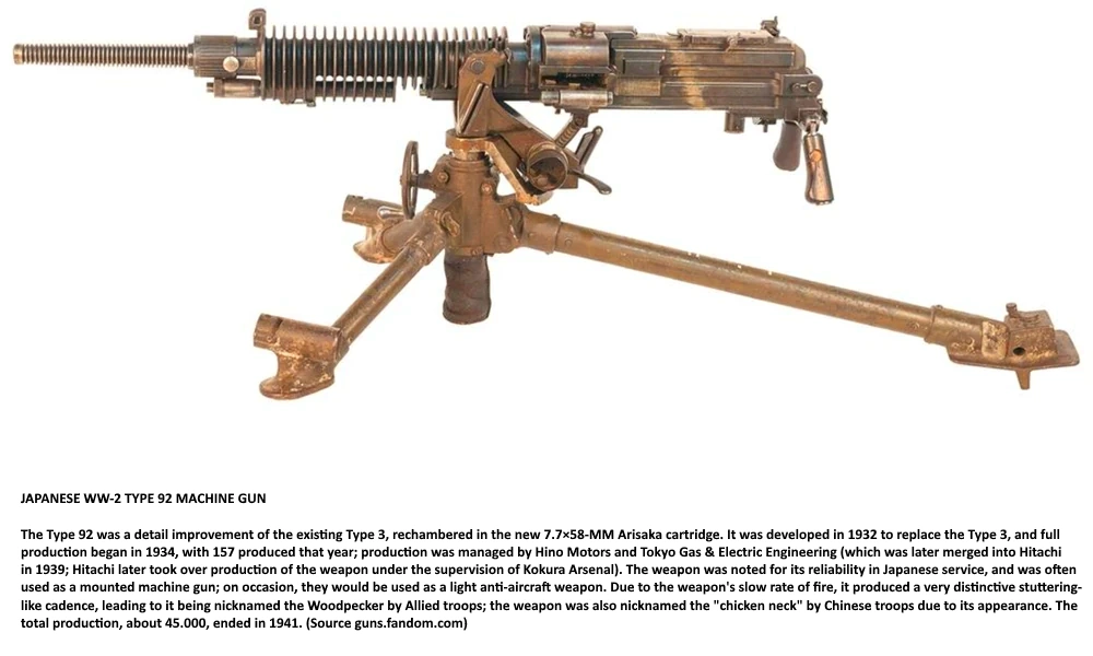 Type 92 Japanese Machine Gun