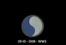 29-ID – OOB – WW2