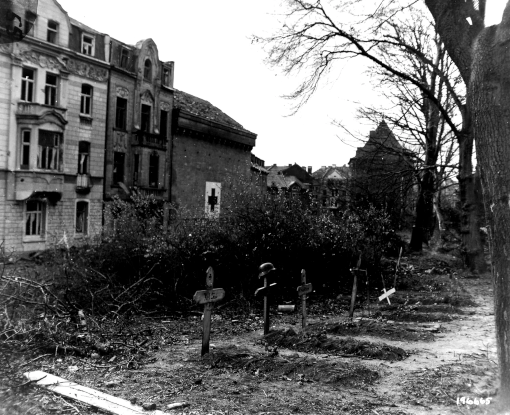 Field burials along Saarstraße Field burials along Saarstraße