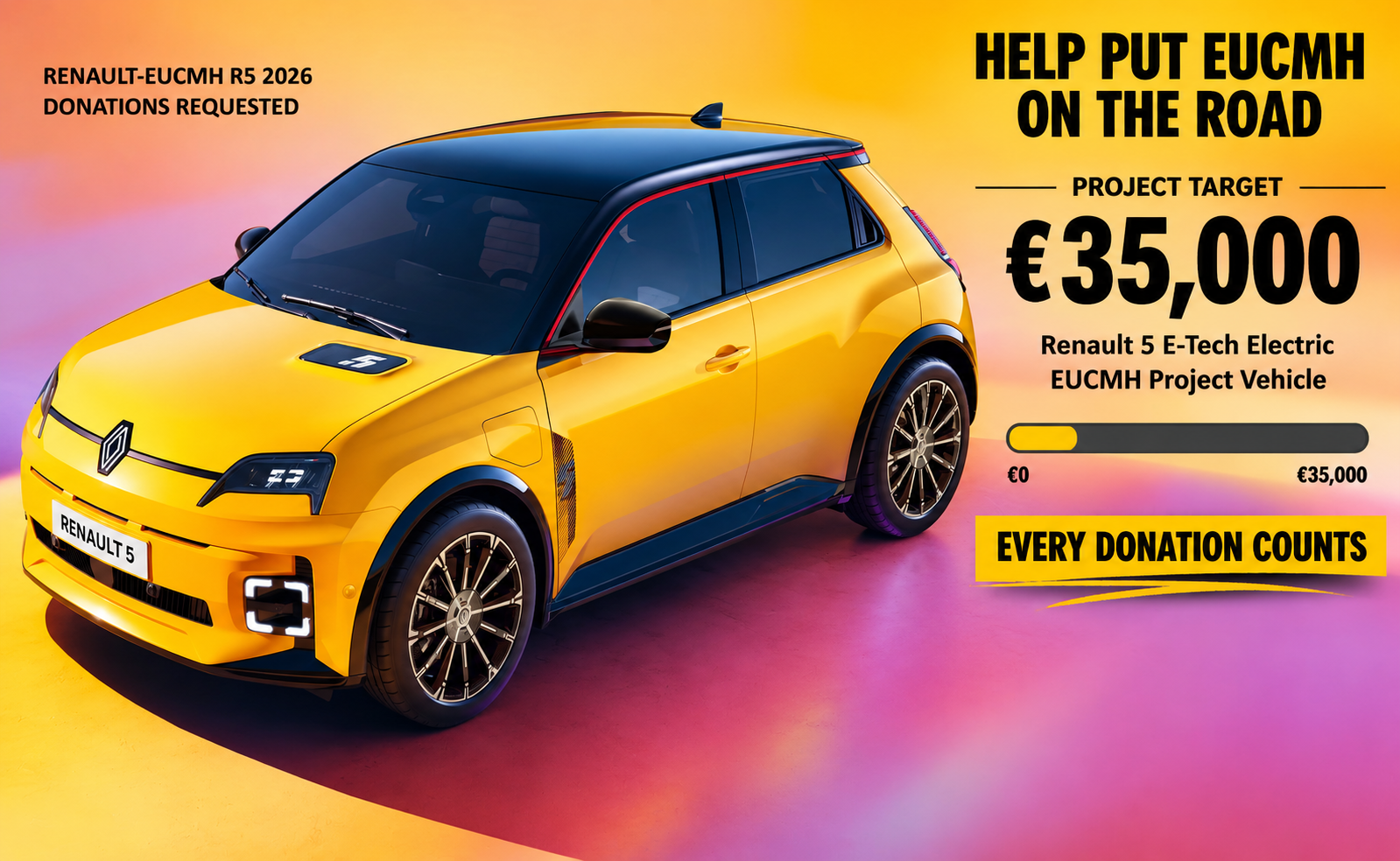 Renault EUCMH R5 2026 Donation Project