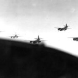 322nd Bomber Group flying to a Bombing Mission