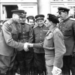 7th May 1945 Marshal Rokossovsky & Field Marshal Montgomery
