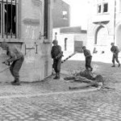 Battice, Belgium 16 Inf Soldiers on way to Aachen Belguim