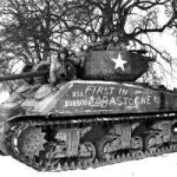 December 1944 Sherman Cobra King, the first to breach into the besieged town of Bastogne