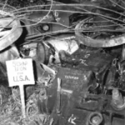 Destroyed Japanese Tank Okinawa 1945 (NARA)